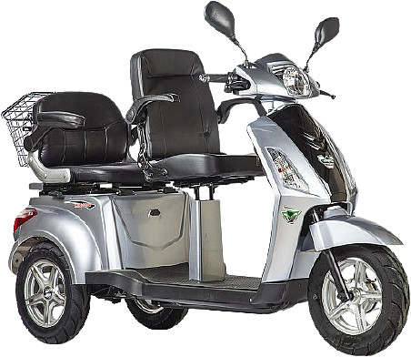 Электроскутер VOLTECO TRIKE L NEW серебристый