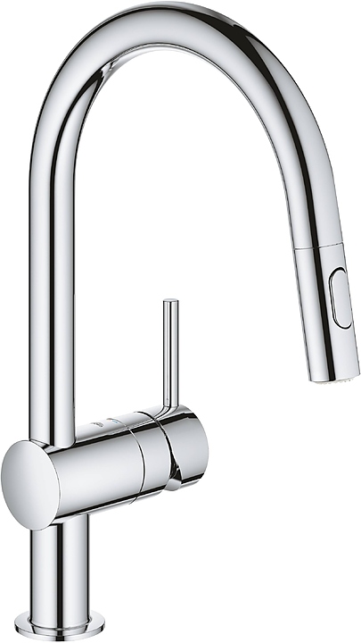 Смеситель для кухни с вытяжным изливом Grohe Minta 32321002