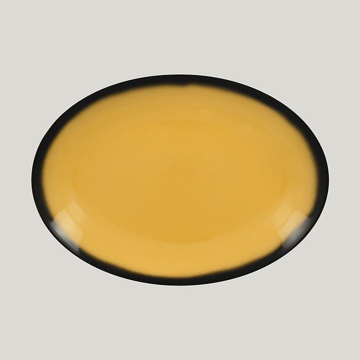 Блюдо овальное RAK Porcelain LEA Yellow LENNOP36NY