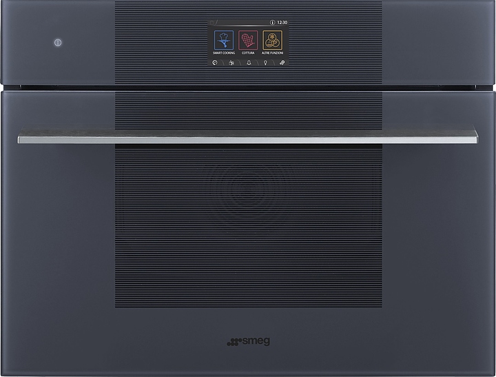 Духовой шкаф комбинированный с микроволнами и паром SMEG SO4104APG Neptune Grey серый / стекло