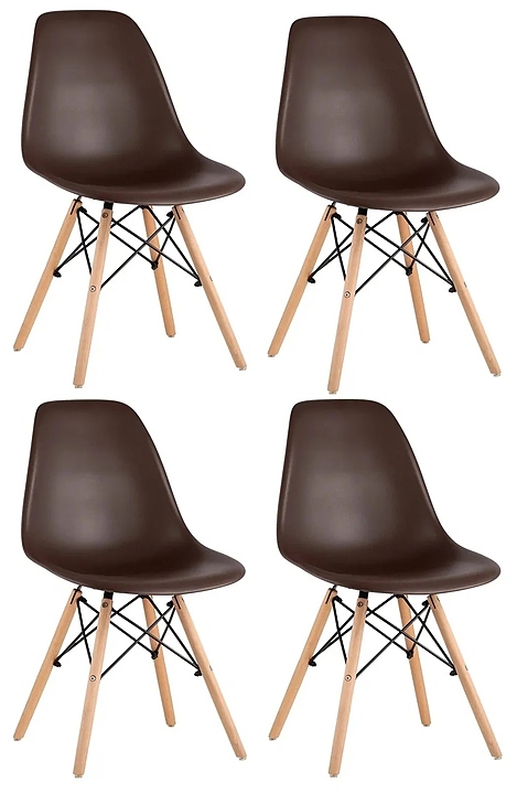 Стул Stool Group Style DSW коричневый x4