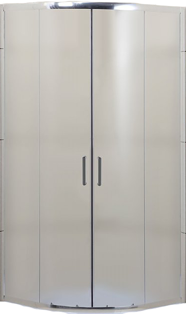 Уголок душевой BelBagno UNO-195-R-2-100-P-Cr 100x100x195 см, матовое стекло