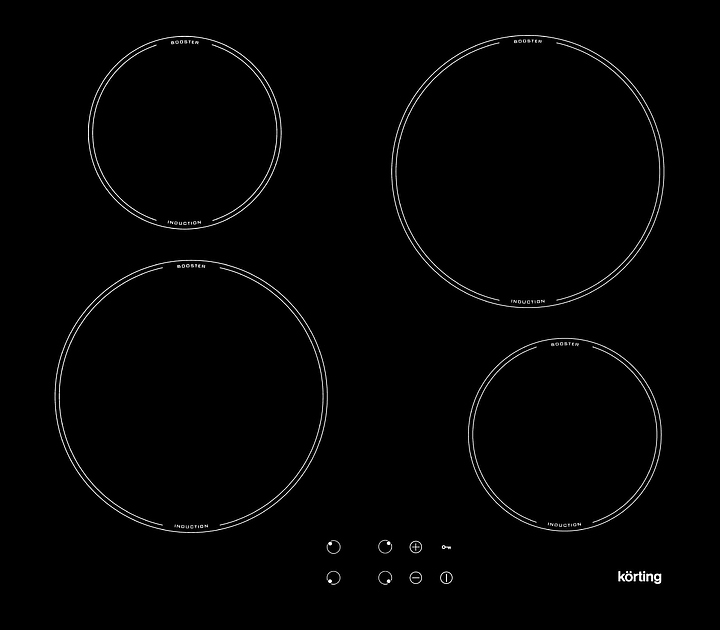 Варочная панель индукционная Korting HI 64042 B черная