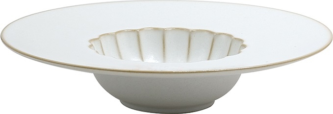 Тарелка глубокая Roomers Tableware L9731-CREAM 160 мл d=23,8 см (каменная керамика)