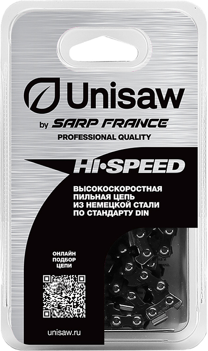 Цепь пильная Unisaw Professional Quality 16", 3/8", 1,3 мм, 55 зв.