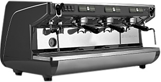 Кофемашина Nuova Simonelli Appia Life 3Gr S черная, высокие группы, экономайзер, полуавтомат