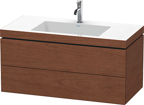 Тумба подвесная с умывальником Duravit L-Cube LC6928O1313 c-bonded