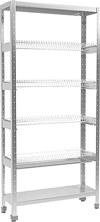 Стеллаж для тарелок ПищТех Эконом СКТК-4КЭ-2М