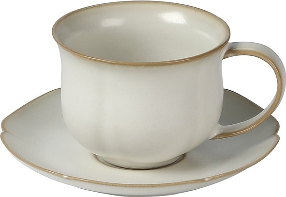 Чайная пары Roomers Tableware L9756-SET2-CREAM 180 мл (каменная керамика)