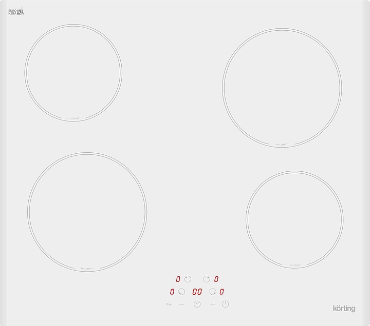 Варочная панель электрическая Korting HK 60003 BW белая