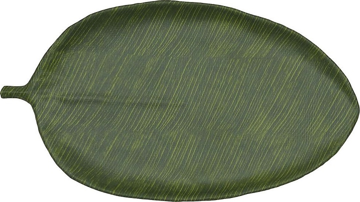 Блюдо сервировочное P.L. Proff Cuisine JW46020-TAI Green Banana Leaf 53,5х29х3 см (меламин) овальное