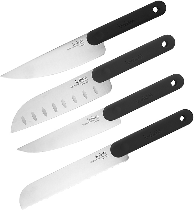 Набор кухонных ножей Trebonn Chopping boards and Knives 1322107 4 предмета