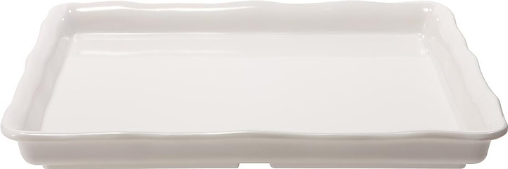 Блюдо сервировочное P.L. Proff Cuisine 1412 White 35х30х4,5 см (меламин) прямоугольное с бортом