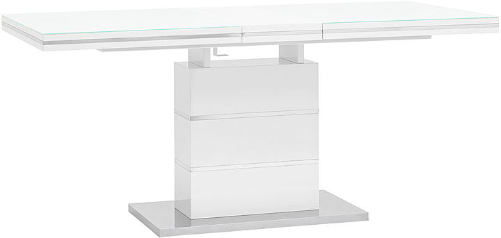 Стол Stool Group Глазго раскладной 160-215*90 глянцевый белый