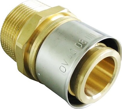 Пресс-соединение Oventrop Cofit P 1512054, PN 10, 40х3.5 мм - R 1 1/4" (НР), латунь