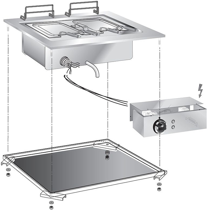 Макароноварка встраиваемая Apach Chef Line SLDI6PCE6