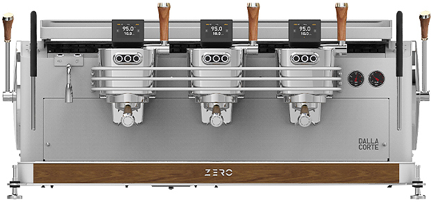 Кофемашина Dalla Corte 1 MC ZEROCL 3 WW 400 белый, грецкий орех