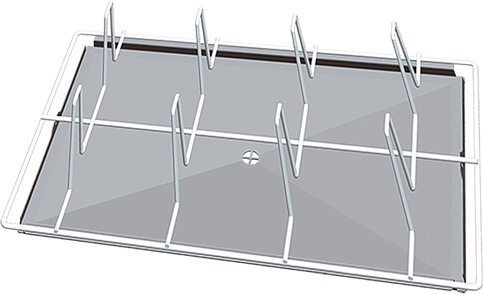Структура для жарки кур-гриль UNOX GRP 825 (530х325)