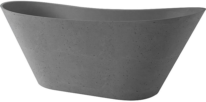 Ванна Holbi Afina Nano Concrete 161х66 см бетон