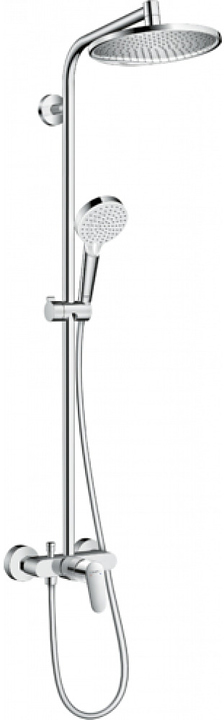 Стойка душевая Hansgrohe HG Crometta S 240 1jet Showerpipe Ecosmart 27269000 хром