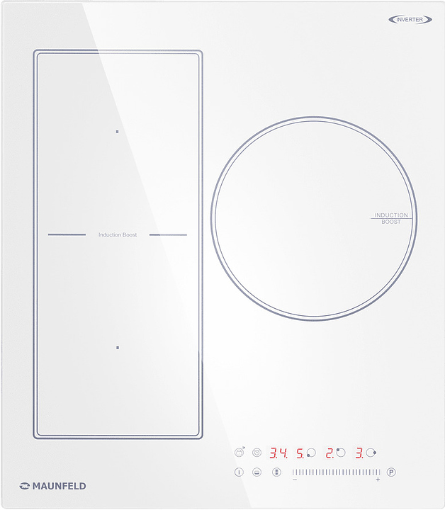 Варочная панель индукционная Maunfeld CVI453SBWH Inverter белая