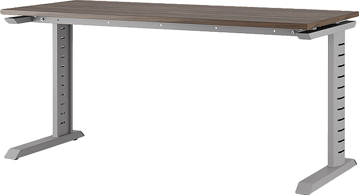 Стол офисный Кобор L2-120/80 aluminum/charlston