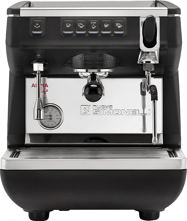 Кофемашина Nuova Simonelli Appia Life 1Gr V черная, высокая группа, автомат