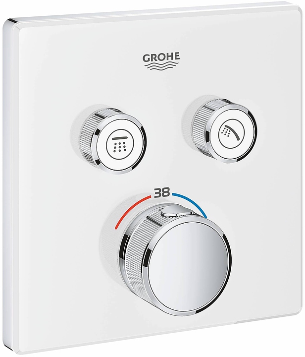 Смеситель для душа термостат Grohe Grohtherm SmartControl 29156LS0 белая луна