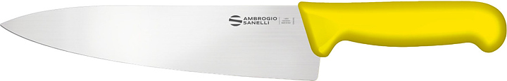 Нож кухонный Sanelli Ambrogio SC49024Y 240 мм, желтый