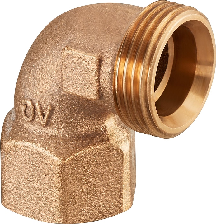 Угольник Oventrop Cofit S 1504356, PN 10, G 1 1/4" (НР) - Rp 1 1/4" (ВР), 90°, бронза