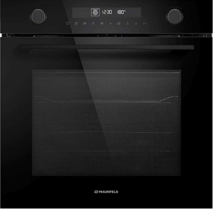 Духовой шкаф комбинированный с микроволнами Maunfeld MEOR7217DMB2 черный / стекло