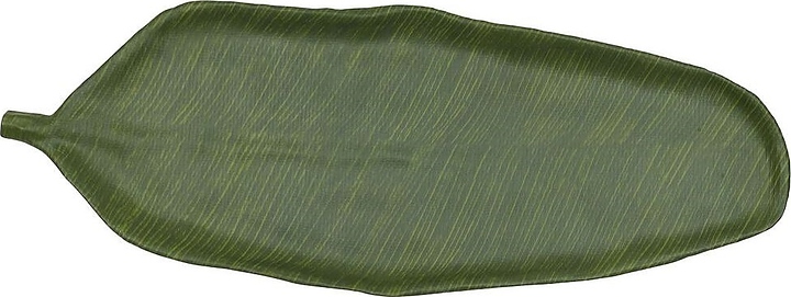 Блюдо сервировочное P.L. Proff Cuisine JW46025-TAI Green Banana Leaf 64,5х24х3,5 см (меламин) овальное