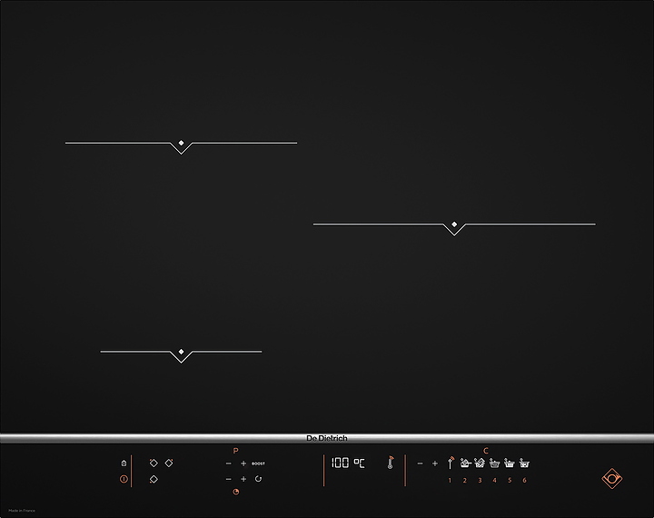 Варочная панель индукционная De Dietrich DPI7570XT с термозондом