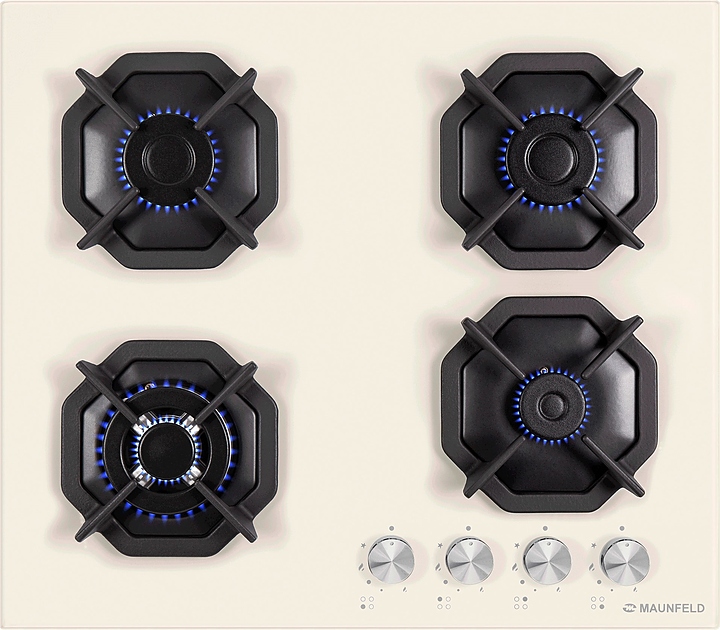 Варочная панель газовая Maunfeld EGHG.64.23CBG/G бежевая