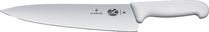 Шеф-нож поварской Victorinox 5.2007.25 Fibrox l=25 см (нерж. сталь / фиброкс) с белой ручкой