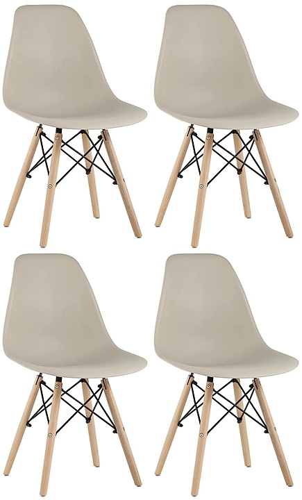 Стул Stool Group Style DSW бежевый x4