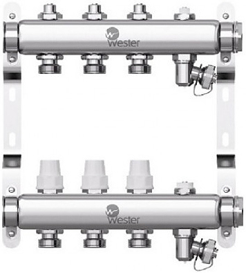 Группа коллекторная Wester W903 0-32-1870 1" ВР/ВР 3 вых 3/4" НР под евроконус