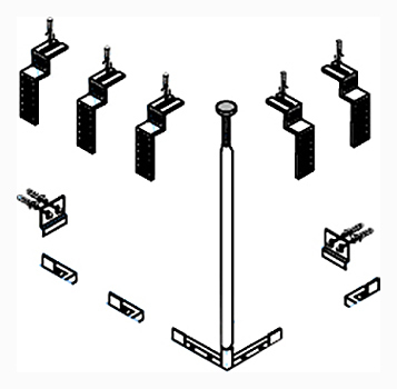 Монтажный комплект для панели CEZARES CZR-SCR-FIX-KIT