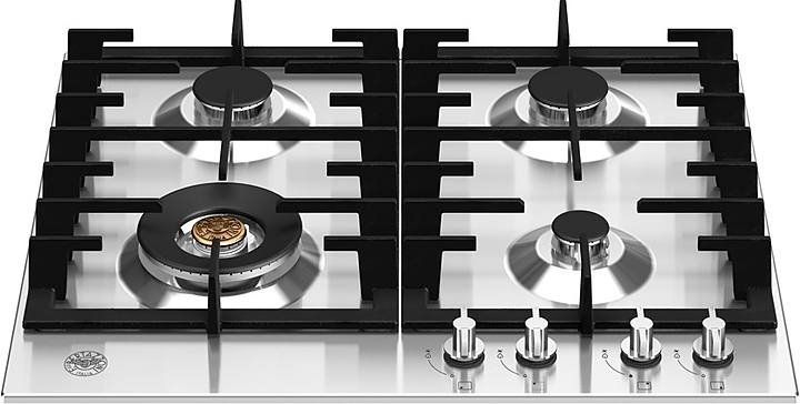 Варочная панель Bertazzoni P604LMODX газовая, нержавеющая сталь