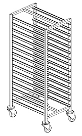 Тележка-шпилька для гастроемкостей BSV-inox ТГ115