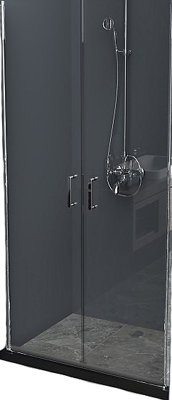 Дверь душевая BelBagno UNO-B-2-100-C-Cr 100х190 см, прозрачное стекло