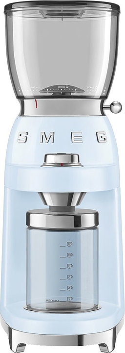 Кофемолка SMEG CGF11PBEU пастельная голубая