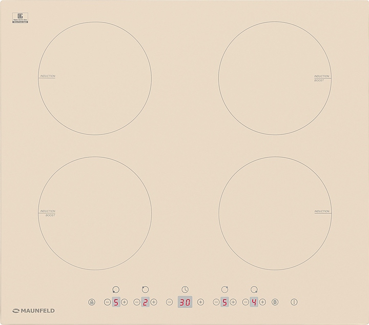 Варочная панель индукционная Maunfeld EVI.594-BG бежевая