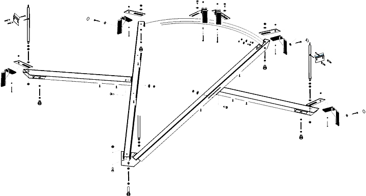 Каркас CEZARES FI CORNER-MF