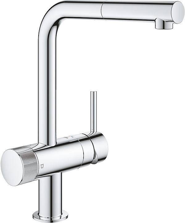 Смеситель для кухни c вытяжным изливом с функцией фильтрации воды Grohe Blue Pure Minta 31721000