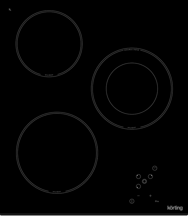 Варочная панель электрическая Korting HK 42031 B черная