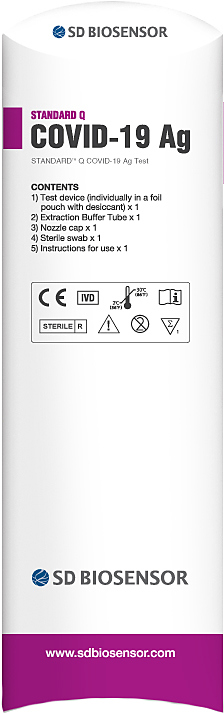 Экспресс-тест на COVID-19 SD BIOSENSOR STANDARD Q COVID-19 Ag 1 шт.