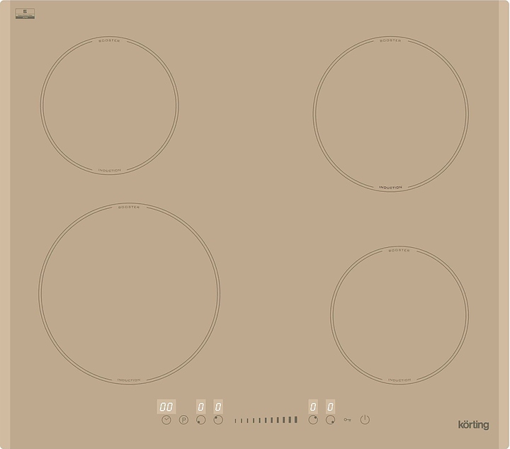 Варочная панель индукционная Korting HI 64560 BCG золотистая