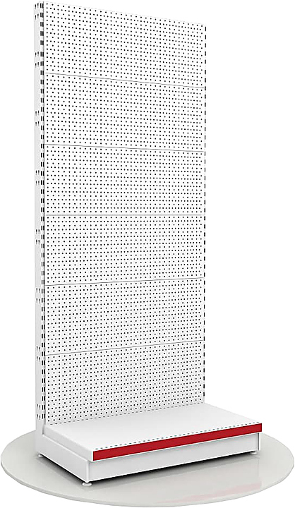 Стеллаж пристенный перфорированный Стандес L=1000, H=2250, G=500