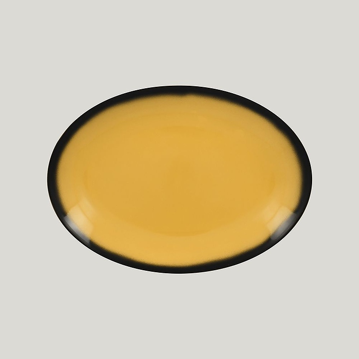 Блюдо овальное RAK Porcelain LEA Yellow LENNOP32NY